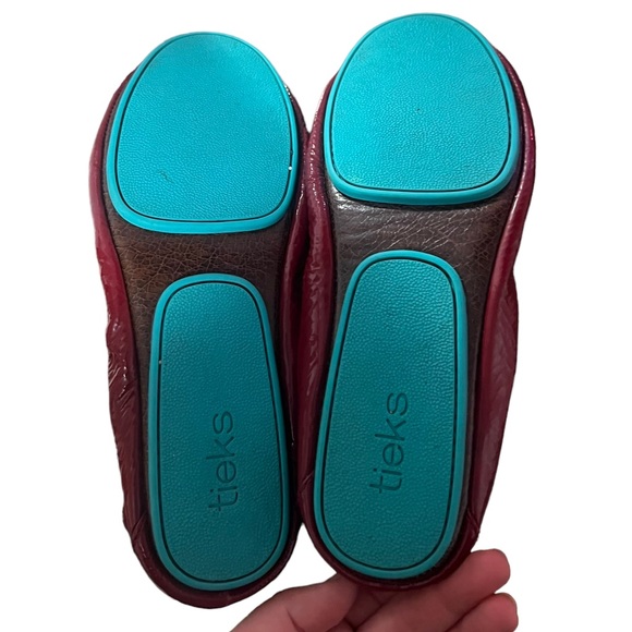 Tieks by Gavrieli ruby red patent leather flats women’s 9 - Picture 5 of 9